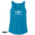 Front of Beach Squad Simple Squad Ladies Tank Top in Blue