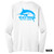 Back of Beach Squad Marlin Squad Long Sleeve in White