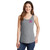 Front of model wearing Beach Squad Beach Angel Wings Ladies Tank Top in Grey