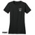 Front of  Beach Squad Beach Bones Shaka Ladies Short Sleeve shirt in Black