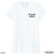 Beach Squad shirt ladies cotton short sleeve beach bones shaka white front