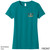 Beach Squad shirt ladies cotton short sleeve beach bones shaka teal front