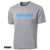 Front of Beach Squad Positive Energy shirt in Grey