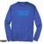 Back of Beach Squad Positive Energy Spiral Youth Long Sleeve shirt in Blue