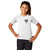 Front of  model wearing Beach Squad Sunboards Youth Short Sleeve shirt in White