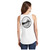 Back of model wearing Beach Squad Positive Energy Island Tank Top  in White