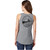 Back of model wearing Beach Squad Positive Energy Island Tank Top  in Grey