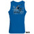 Back of Beach Squad Windsurfing Waves Tank Top in Blue
