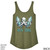 Beach Squad shirt ladies tank top octo vibes green back