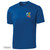Front of Beach Squad Surfing T-Rex Short Sleeve in Royal Blue