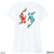 Beach Squad shirt ladies short sleeve positive koi white back