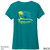 Beach Squad shirt ladies short sleeve rooted vibes teal back