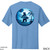 Beach Squad shirt Livin Bearfoot performance short sleeve blue back
