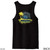 Beach Squad rooted vibes tank top in black back