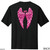 Beach Squad performance short sleeve shirt angel wings in black back