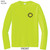 Beach Squad performance long sleeve shirt in yellow