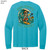 Beach Squad long sleeve shirt ride waves blue back