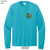 Beach Squad long sleeve shirt ride waves blue front