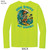 Beach Squad performance long sleeve shirt ride waves yellow back