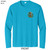 Beach Squad performance long sleeve shirt ride waves blue front