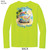 Beach Squad performance long sleeve shirt peace van yellow back