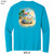 Beach Squad performance long sleeve shirt peace van blue back
