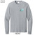 Beach Squad long sleeve shirt windsurfing waves grey front