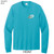 Beach Squad long sleeve shirt windsurfing waves blue front