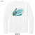 Beach Squad performance long sleeve shirt windsurfing waves white back