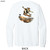 Beach Squad long sleeve shirt skateboarding beach goat white back