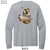 Beach Squad long sleeve shirt skateboarding beach goat grey back
