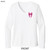 Beach Squad shirt ladies performance long sleeve angel wings white front
