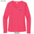 Beach Squad shirt ladies performance long sleeve angel wings pink front