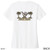 Beach Squad shirt ladies short sleeve performance beach bones shaka white back