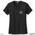 Beach Squad shirt ladies short sleeve performance beach bones shaka black front
