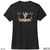 Beach Squad shirt ladies short sleeve performance beach bones shaka black back