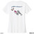 Beach Squad shirt ladies performance short sleeve fish shades white bck