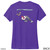 Beach Squad shirt ladies performance short sleeve fish shades purple back