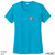 Beach Squad shirt ladies performance short sleeve fish shades blue front
