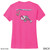Beach Squad shirt ladies performance short sleeve fish shades pink back