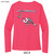 Beach Squad shirt ladies performance long sleeve fish shades pink back