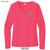 Beach Squad shirt ladies performance long sleeve fish shades pink front