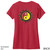 Beach Squad shirt ladies short sleeve yin yang sun red back