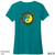 Beach Squad shirt ladies short sleeve yin yang sun teal back