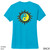 Beach Squad shirt ladies performance short sleeve yin yang sun blue back