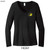 Beach Squad shirt ladies long sleeve v-neck yin yang sun black front