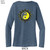 Beach Squad shirt ladies long sleeve v-neck yin yang sun grey back