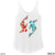 Beach Squad shirt ladies tank top positive koi white back