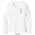 Beach Squad shirt ladies performance long sleeve positive koi white front