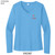 Beach Squad shirt ladies performance long sleeve positive koi blue front